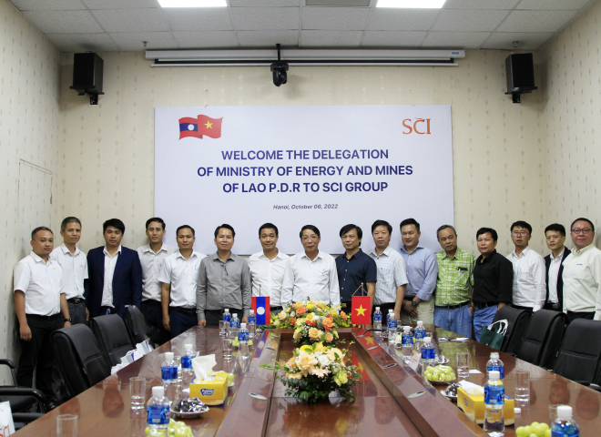Đoàn cán bộ Bộ Năng lượng và Mỏ CHDCND Lào thăm SCI Group