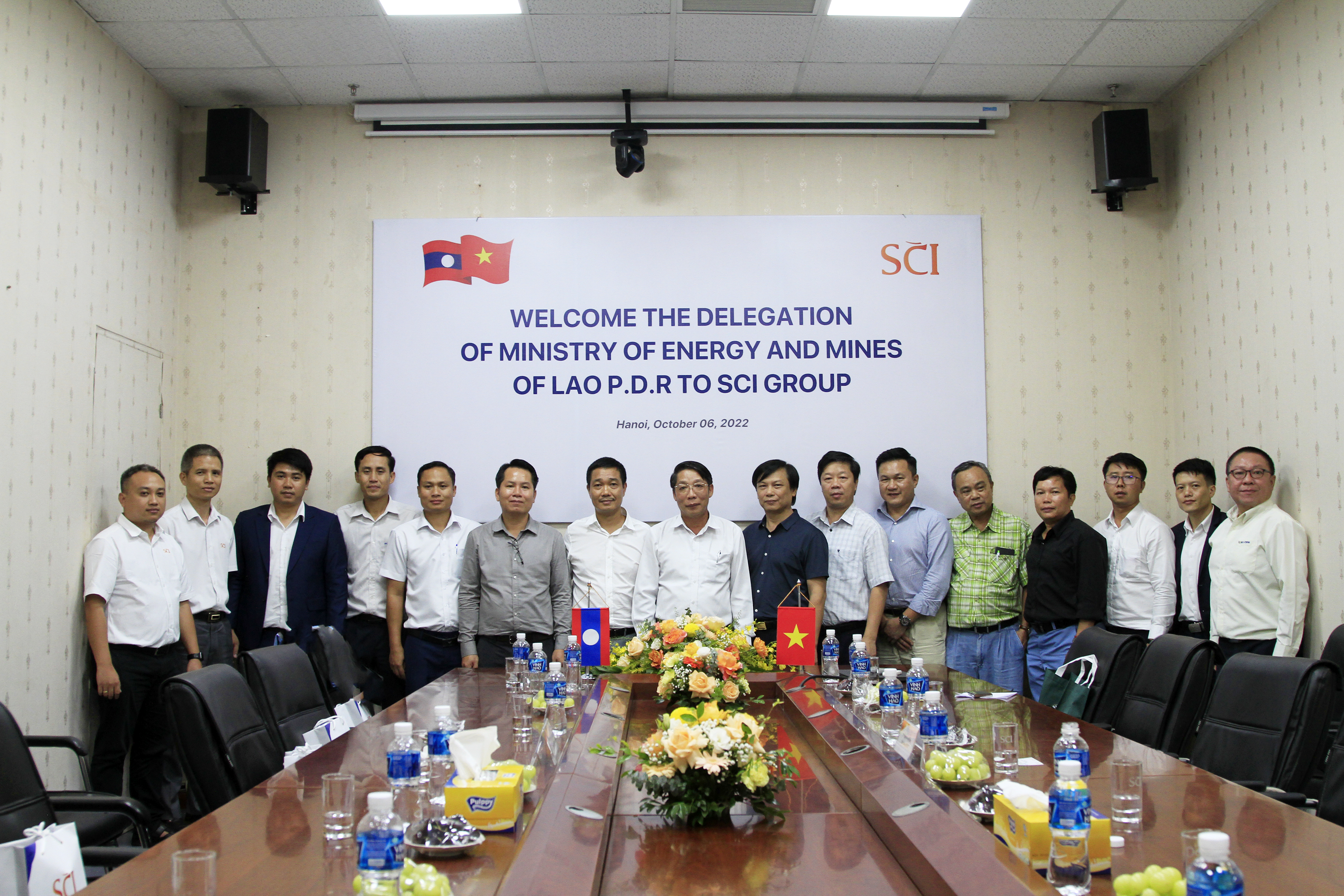 Đoàn cán bộ Bộ Năng lượng và Mỏ CHDCND Lào thăm SCI Group