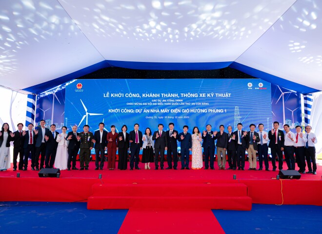 GROUNDBREAKING CEREMONY OF HUONG PHUNG 1 WIND POWER PLANT PROJECT