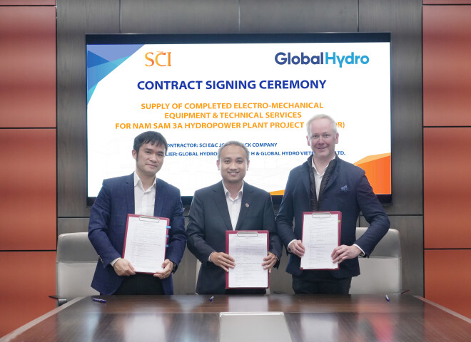 CONTRACT SIGNING CEREMONY FOR THE SUPPLY OF COMPLETED ELECTRO-MECHANICAL EQUIPMENT & TECHNICAL SERVICES FOR NAM SAM 3A HPP (LAO PDR)