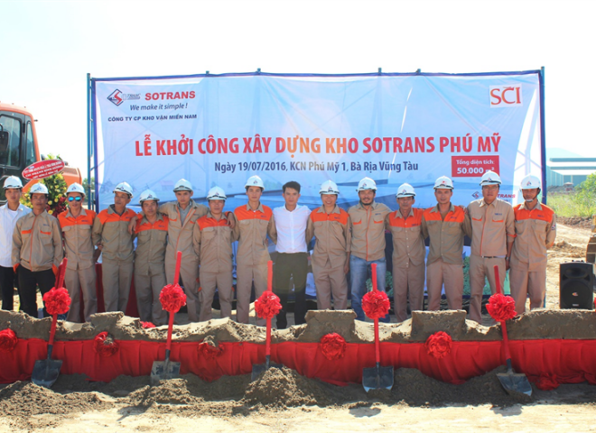 SCI trúng thầu dự án đầu tư kho và dịch vụ Logistics Sotrans Phú Mỹ