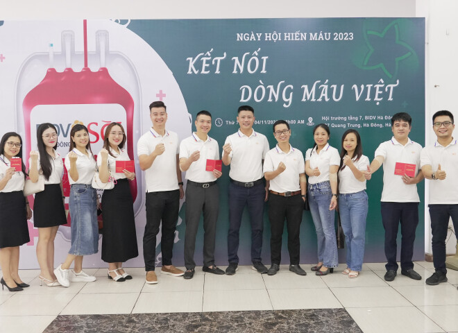 SCI Group’s enthusiastic engagement in the blood donation event “Vietnamese bloodline connection” organized by Bank of Investment & Development – Ha Dong Branch.