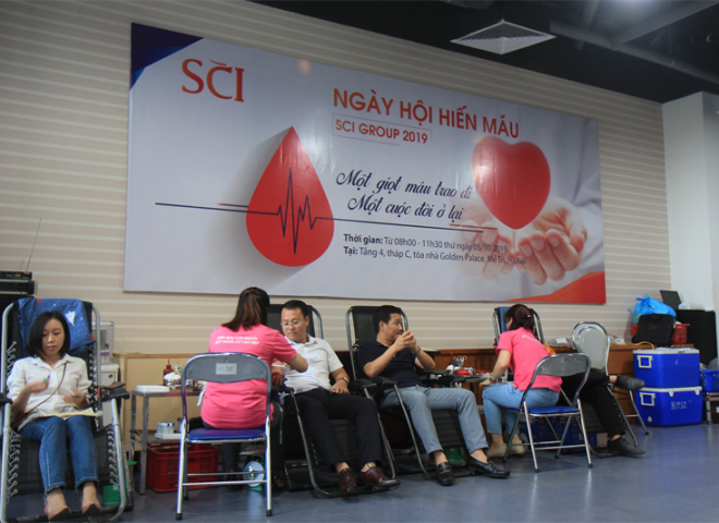 Blood donation Festival organized by SCI Group in 2019