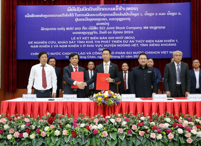 SCI GROUP SIGNED MEMORANDUM OF UNDERSTANDING (MOU) FOR NAM KHIAN 1, 2, 3 HYDROPOWER PROJECTS IN LAO PDR