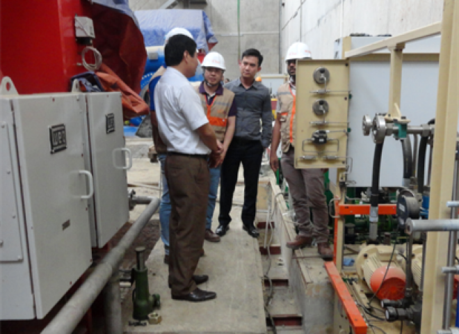 Governmental authorities of Nghe An Province visited and inspected Ca Nan hydropower plant 2